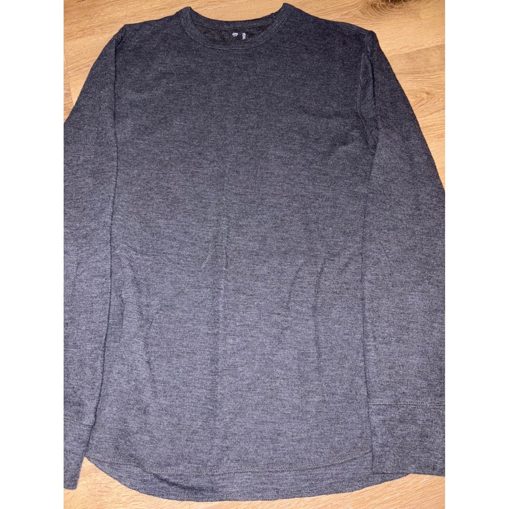 Gap Men's Long‎ Sleeve Crew Neck Shirt Dark Gray Size L